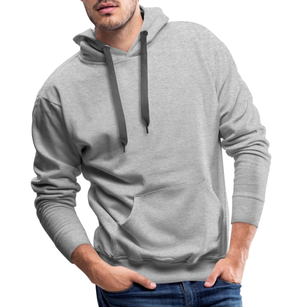 Männer Premium Hoodie WEISER - Grau meliert
