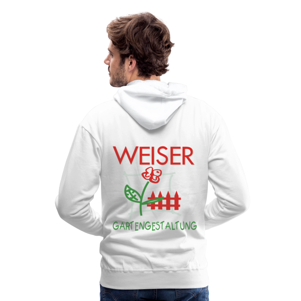 Männer Premium Hoodie WEISER - Weiß