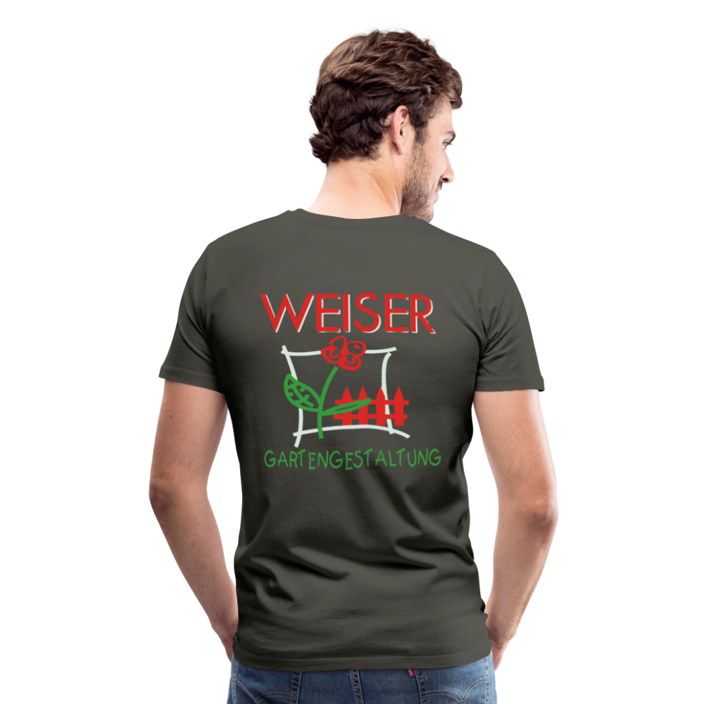 Männer Premium T-Shirt WEISER - Asphalt