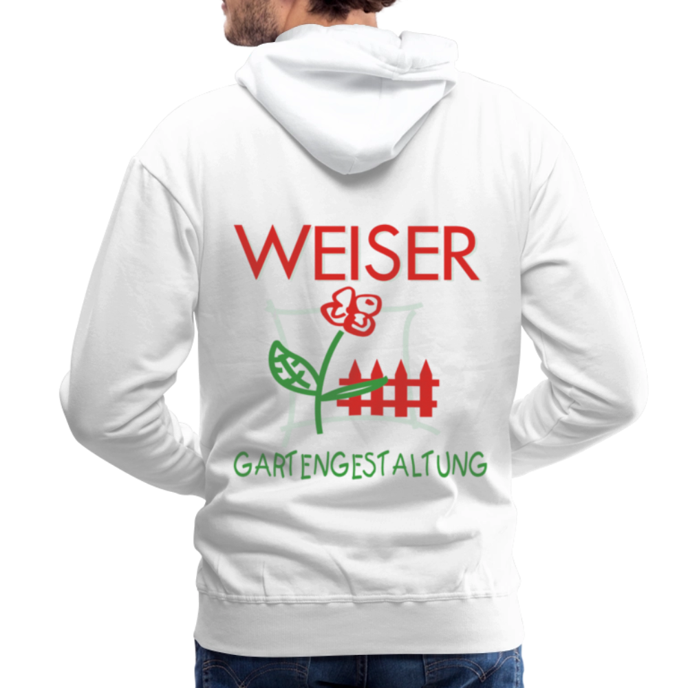 Männer Premium Hoodie WEISER - Weiß