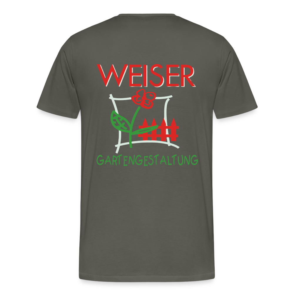 Männer Premium T-Shirt WEISER - Asphalt