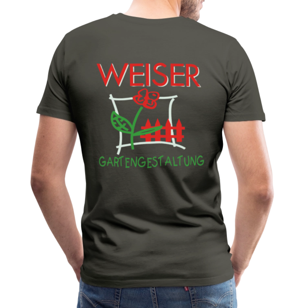 Männer Premium T-Shirt WEISER - Asphalt