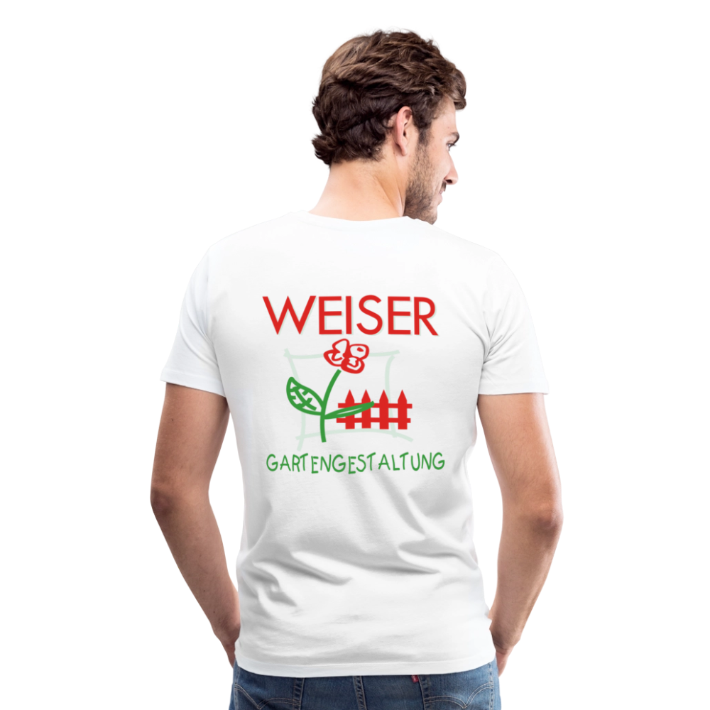 Männer Premium T-Shirt WEISER - Weiß