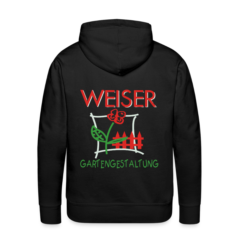 Männer Premium Hoodie WEISER - Schwarz