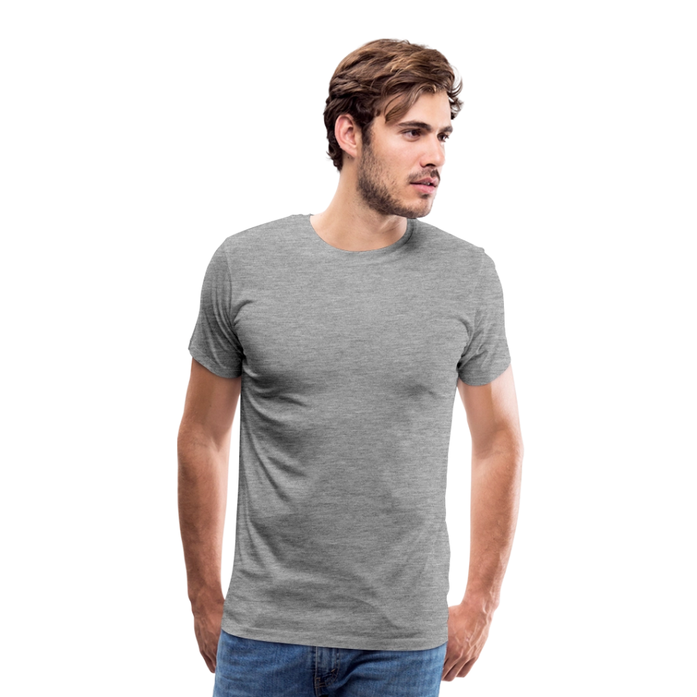 Männer Premium T-Shirt WEISER - Grau meliert