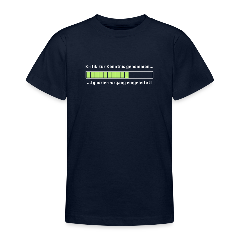 Teenager T-Shirt Kritik - Navy