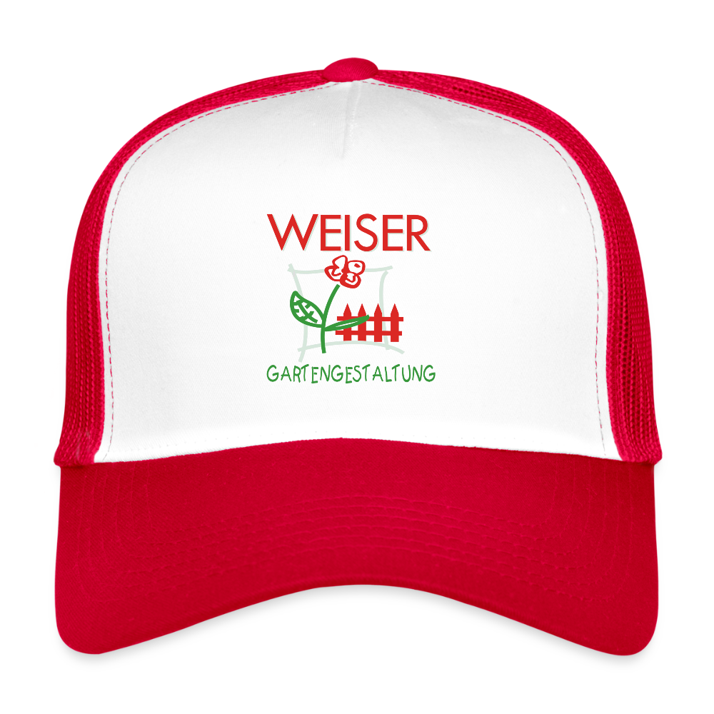 Trucker Cap WEISER - Weiß/Rot