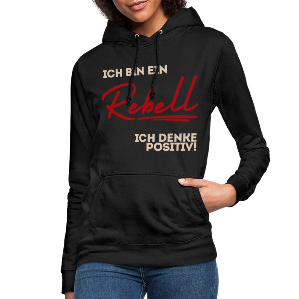 Frauen Hoodie Ich bin ein Rebell - Schwarz
