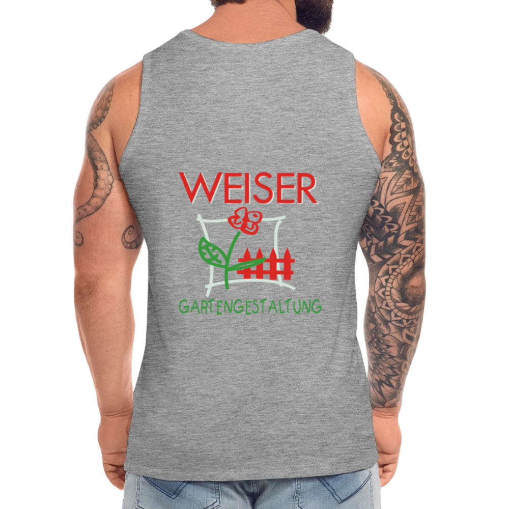 WEISER Männer Premium Tank Top - Grau meliert