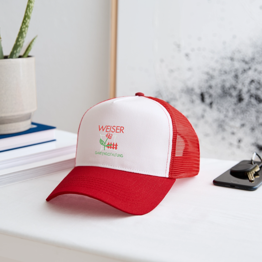 Trucker Cap WEISER - Weiß/Rot