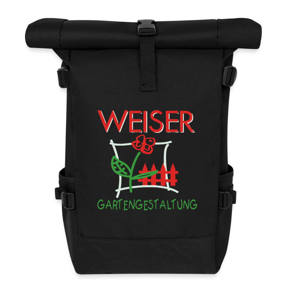 Rolltop Rucksack WEISER - Schwarz