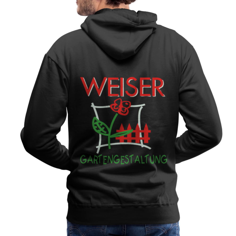 Männer Premium Hoodie WEISER - Schwarz