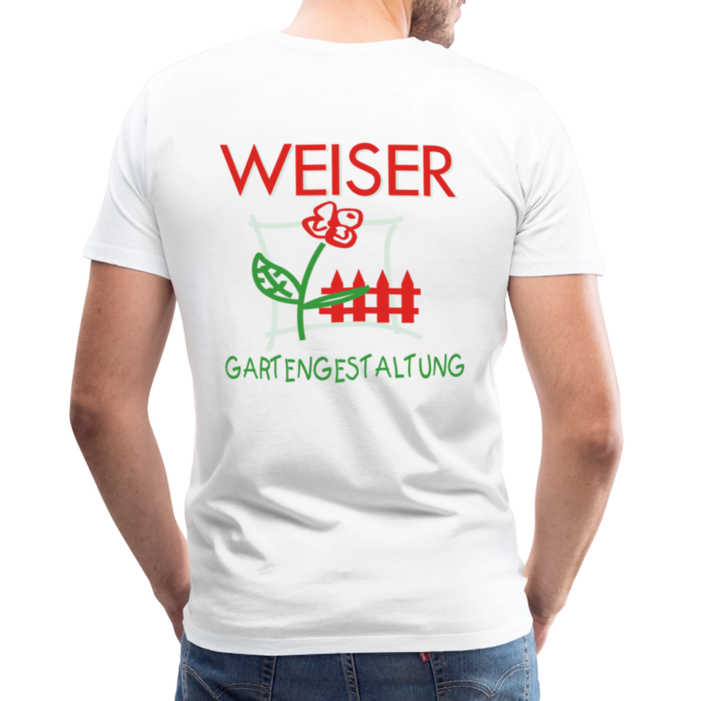 Männer Premium T-Shirt WEISER - Weiß