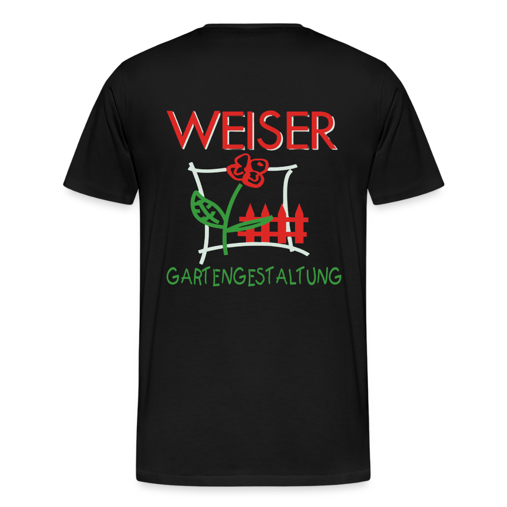 Männer Premium T-Shirt WEISER - Schwarz
