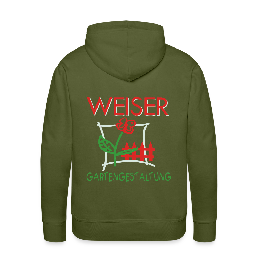 Männer Premium Hoodie WEISER - Olivgrün