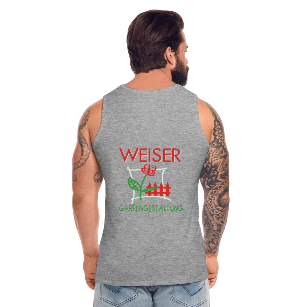 WEISER Männer Premium Tank Top - Grau meliert