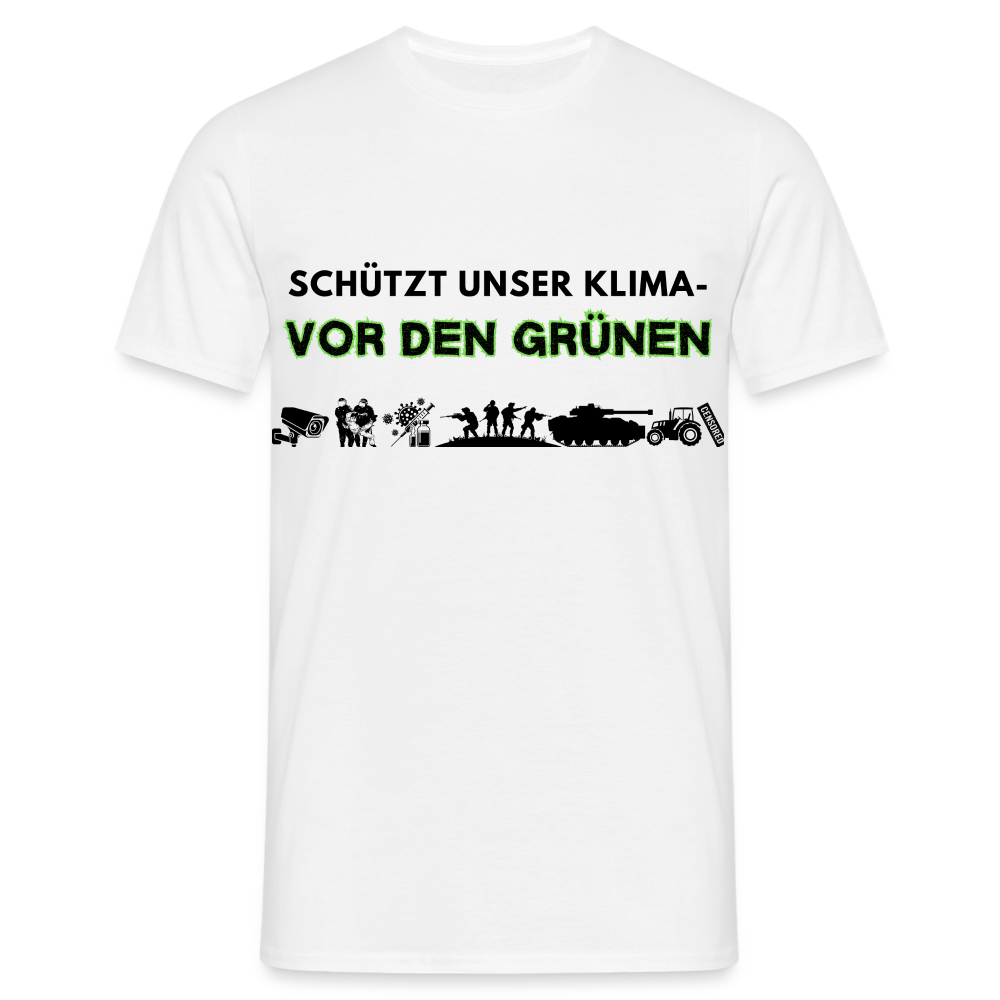 Männer T-Shirt Kimaschutz - weiß