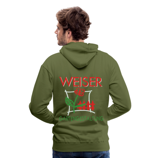 Männer Premium Hoodie WEISER - Olivgrün