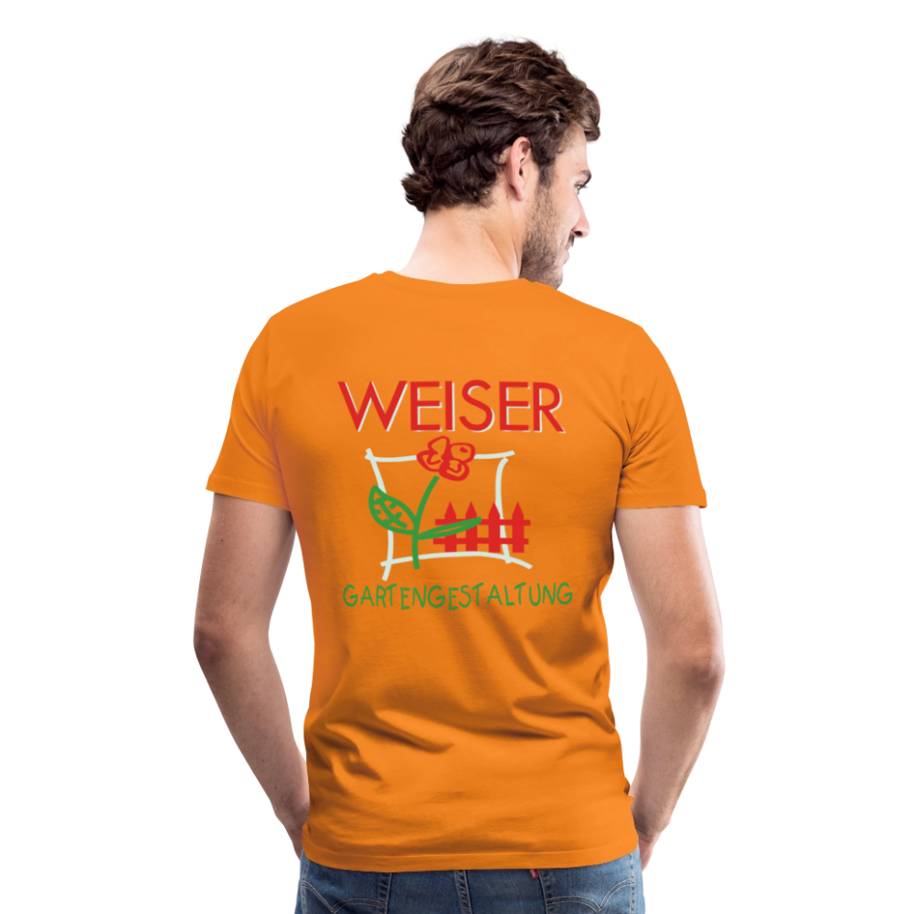 Männer Premium T-Shirt WEISER - Orange