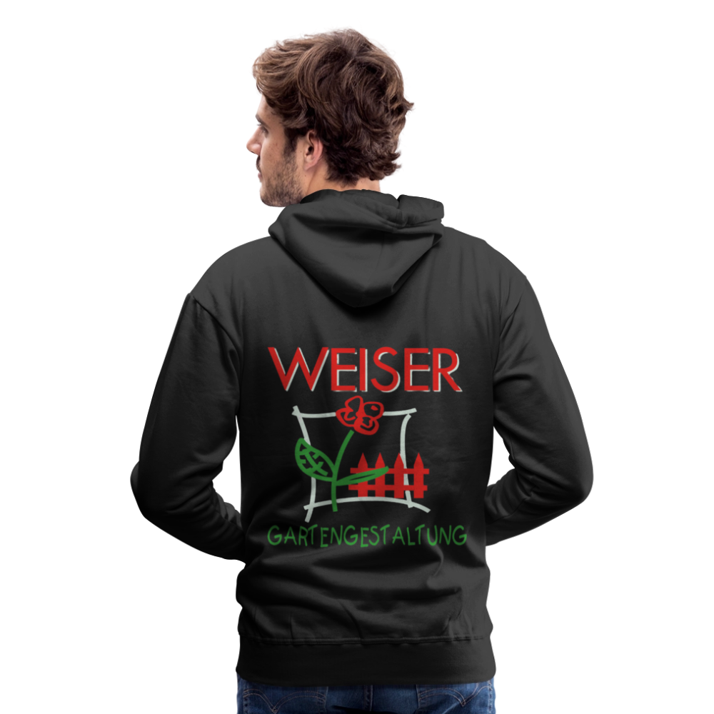 Männer Premium Hoodie WEISER - Schwarz