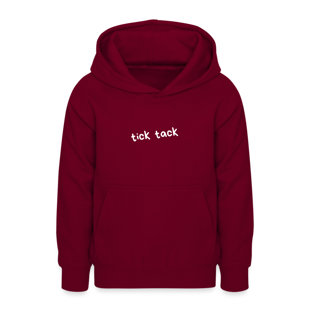 Teenager Hoodie Tick Tack - BOOM! - Bordeaux