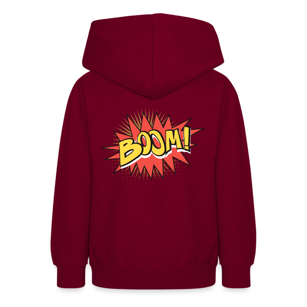 Teenager Hoodie Tick Tack - BOOM! - Bordeaux