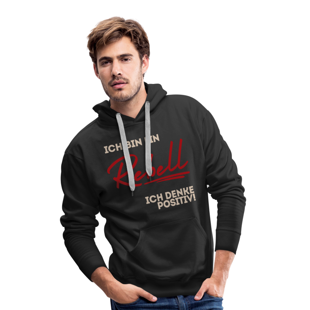 Männer Premium Hoodie Ich bin ein Rebell - Schwarz