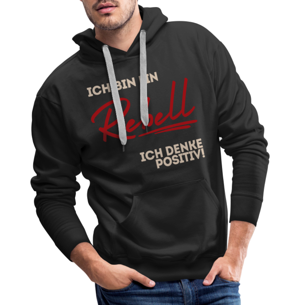Männer Premium Hoodie Ich bin ein Rebell - Schwarz