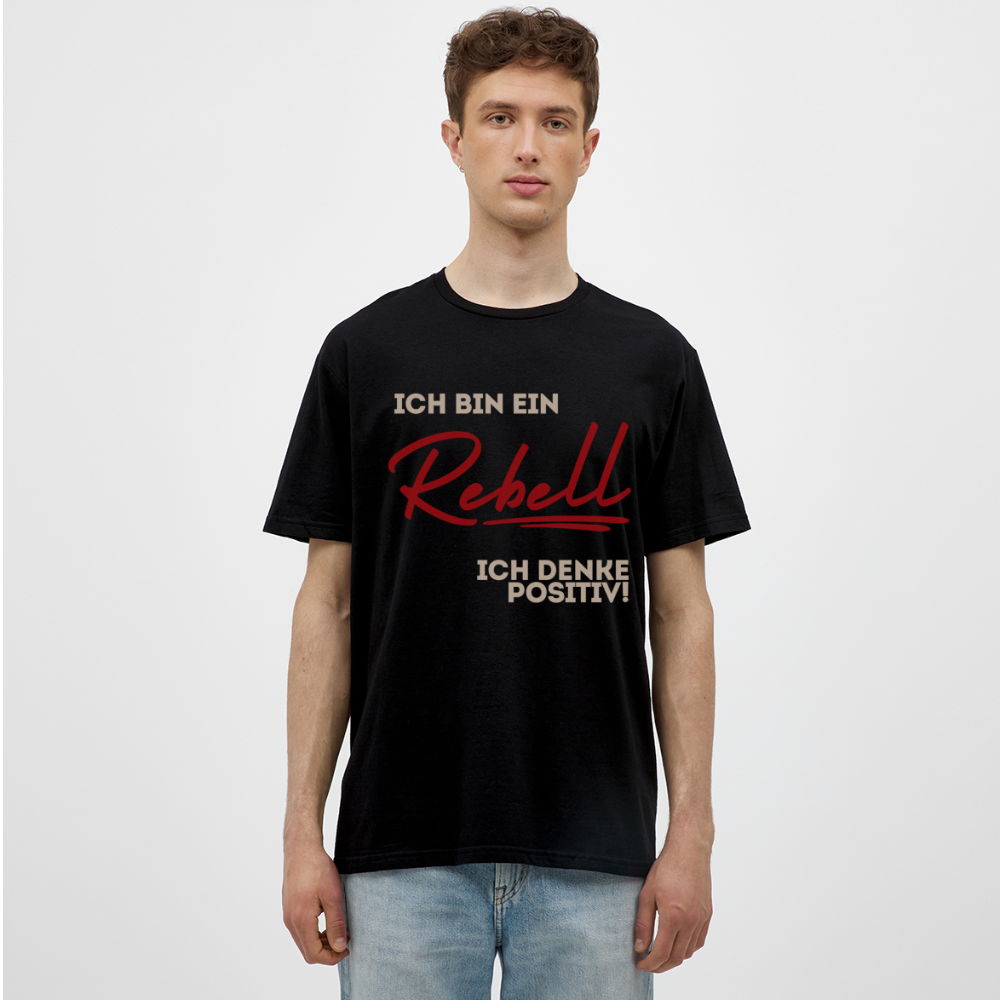 Männer T-Shirt Ich bin ein Rebell - Schwarz