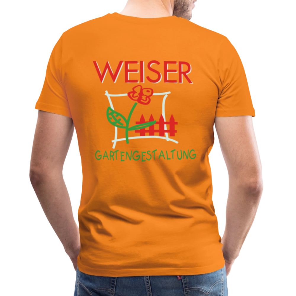 Männer Premium T-Shirt WEISER - Orange