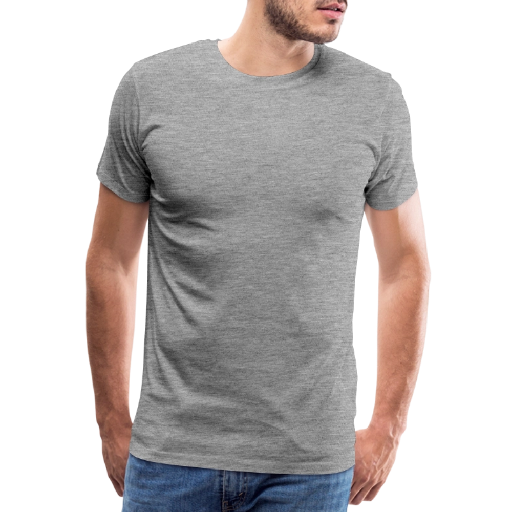 Männer Premium T-Shirt WEISER - Grau meliert