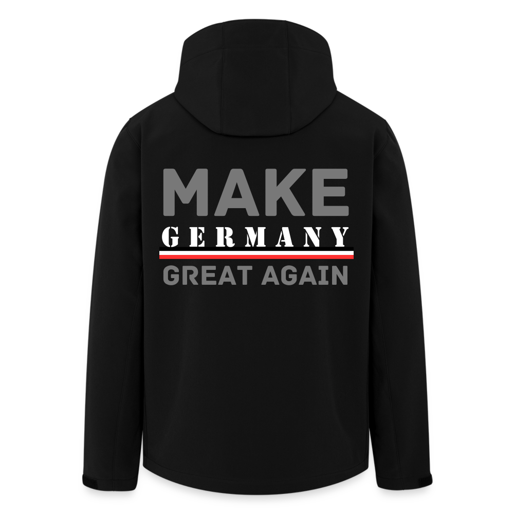 Softshell Jacke MAKE GERMANY GREAT AGAIN - Schwarz