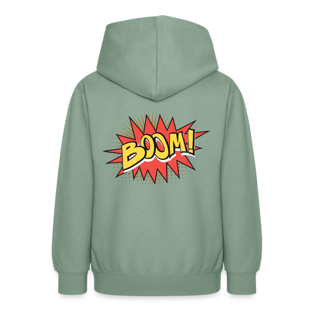 Teenager Hoodie Tick Tack - BOOM! - Graugrün