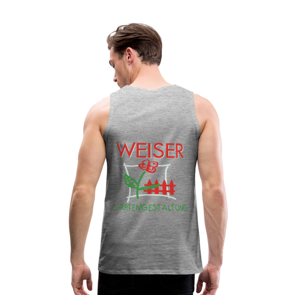 WEISER Männer Premium Tank Top - Grau meliert