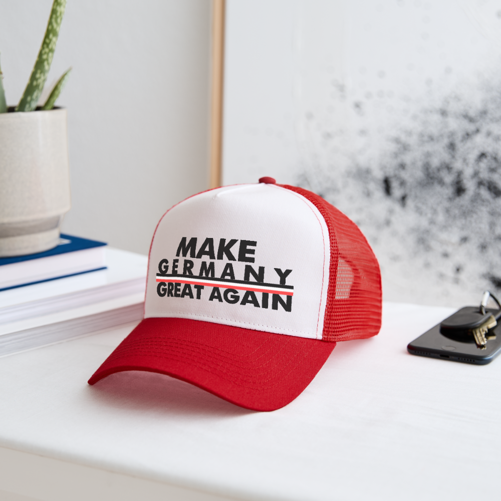 Trucker Cap MAKE GERMANY GREAT AGAIN - Weiß/Rot