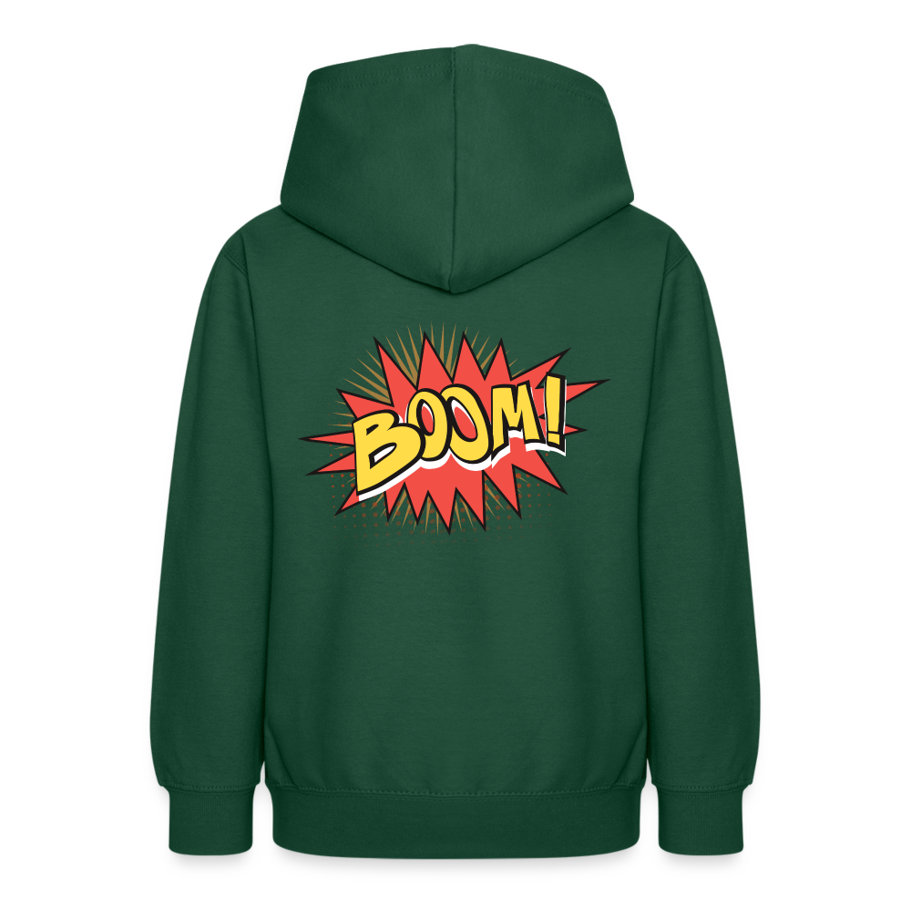 Teenager Hoodie Tick Tack - BOOM! - Flaschengrün