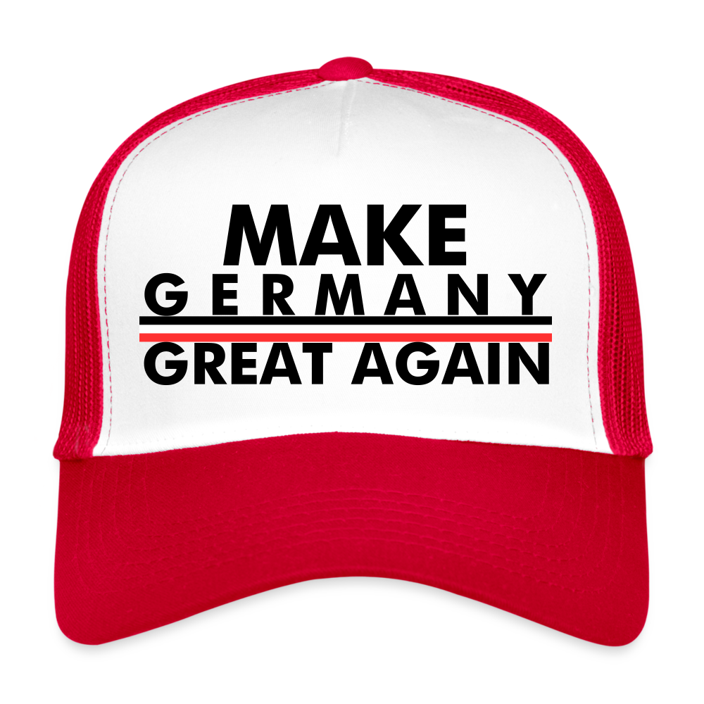 Trucker Cap MAKE GERMANY GREAT AGAIN - Weiß/Rot